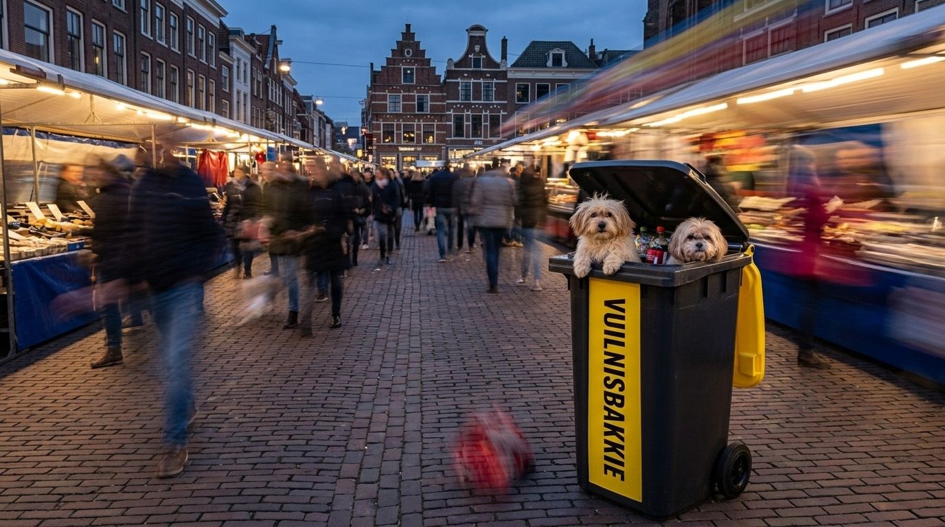 Vuilnisbakkie de animatronic